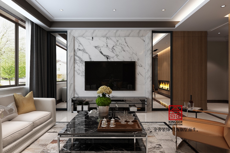 國賓壹號160平米現代簡約風格裝修效果圖