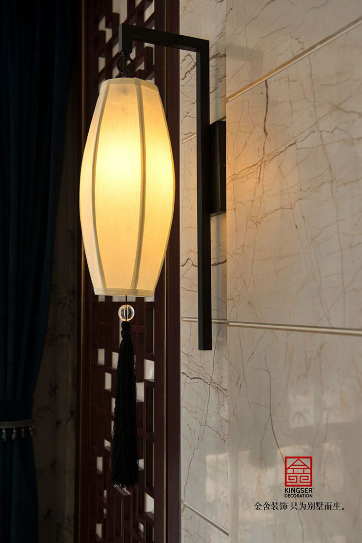 江南新城400平新中式風(fēng)格別墅裝修實景