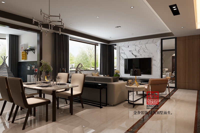 國賓壹號裝修-現代簡約-客廳