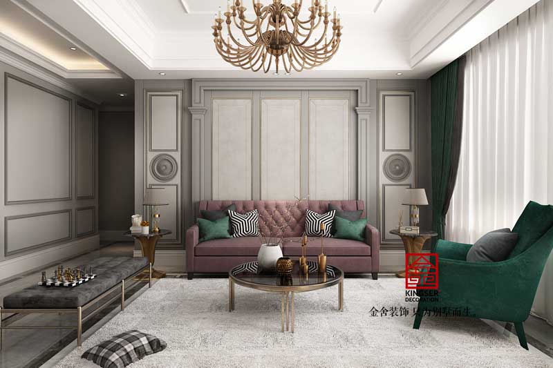 國賓壹號(hào)153平米美式風(fēng)格裝修效果圖