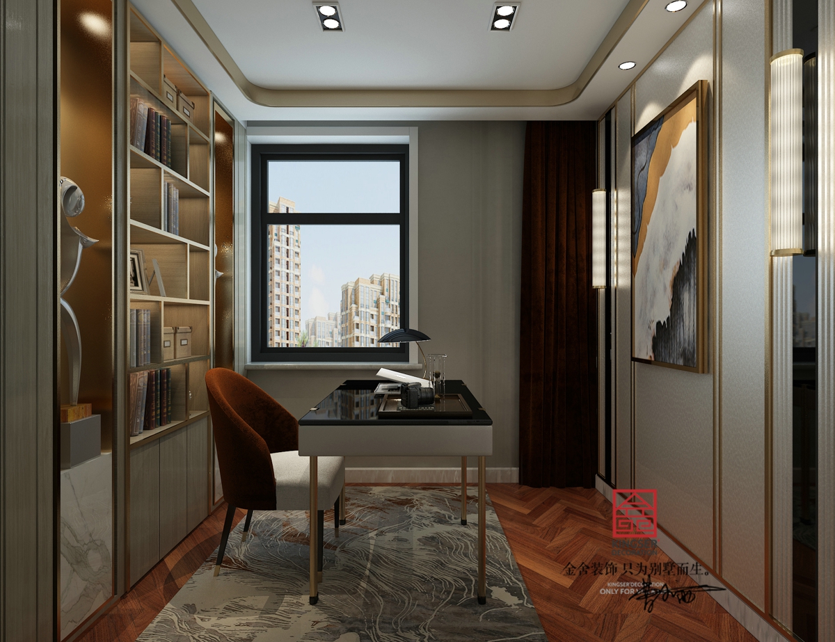 融創中心125平米輕奢風格裝修效果圖