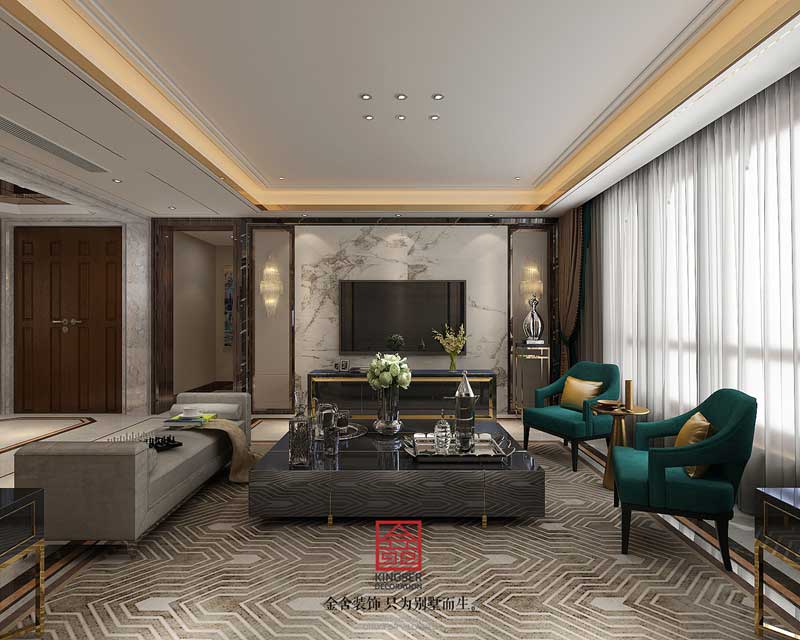 天山九峯152平米港式風格裝修效果圖