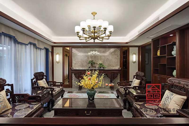 國賓壹號210平米中式風格裝修實景圖