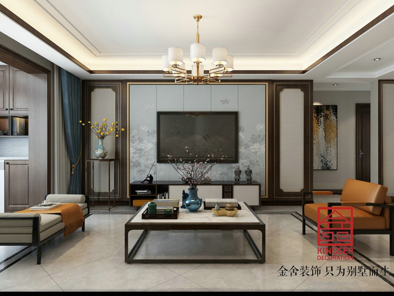 維多利亞135平米新中式風格裝修效果圖