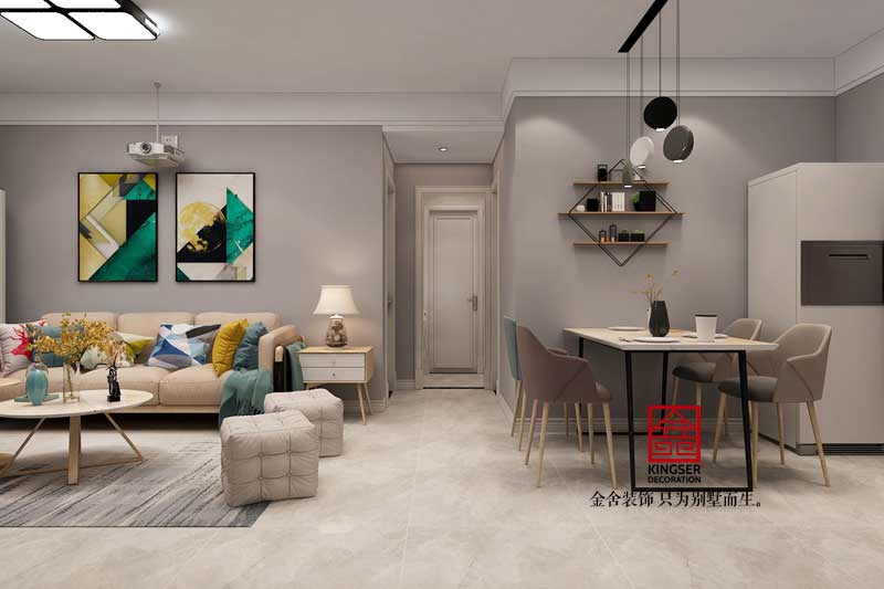 天山國(guó)賓壹號(hào)88平米現(xiàn)代簡(jiǎn)約風(fēng)格裝修效果圖