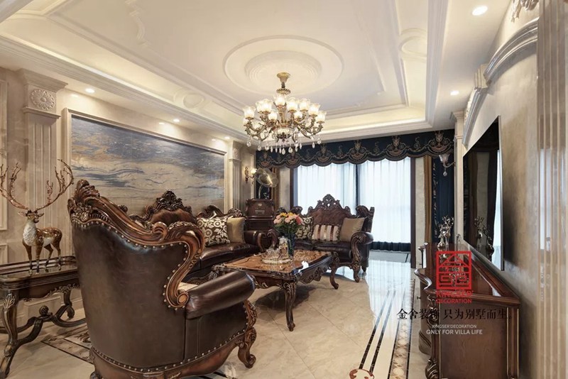 德賢公館裝修-歐式風格-客廳
