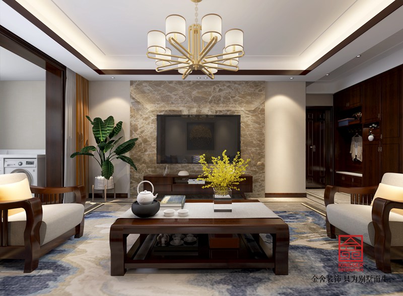 東南智匯城170平米中式風格裝修效果圖