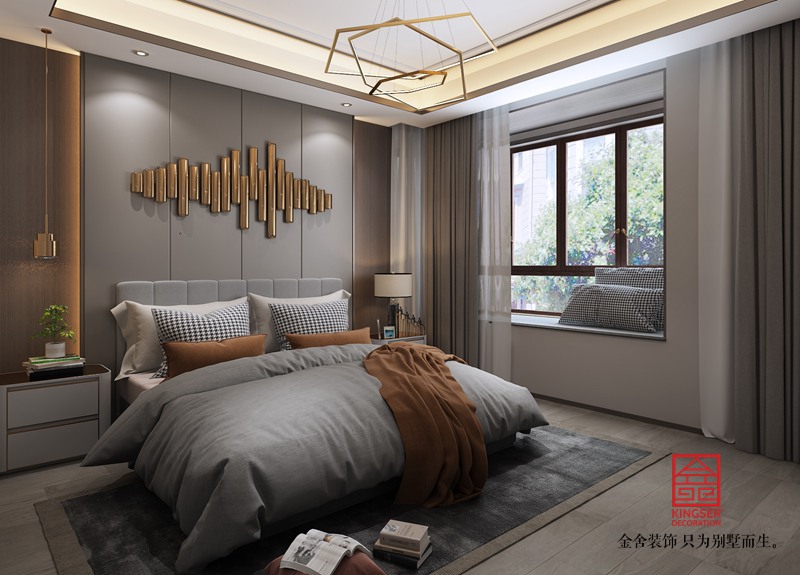 榮盛華府220平米裝修-現代簡約風格-臥室