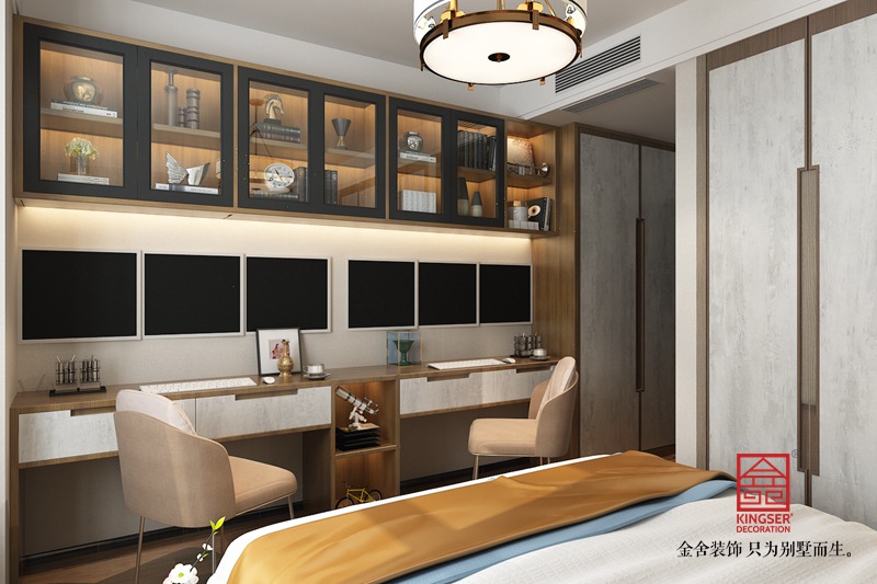 天山國(guó)賓壹號(hào)147平裝修-中式風(fēng)格-書房