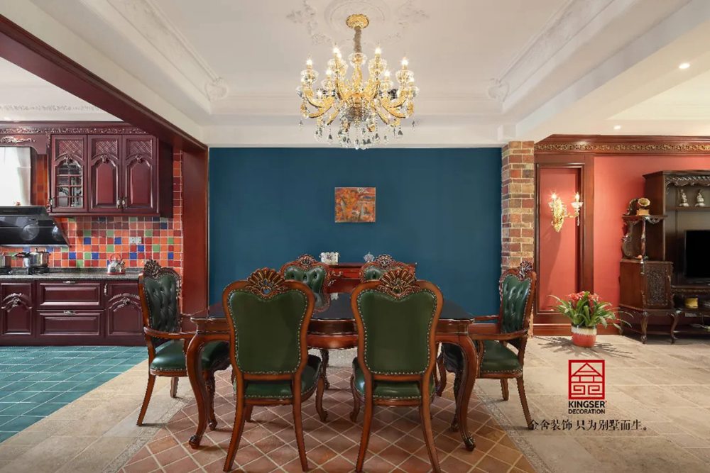 上山間400平米別墅美式風(fēng)格裝修實景