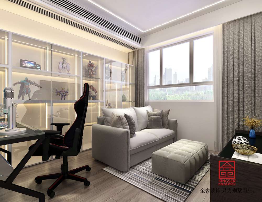 尚賓城173平米現代簡約裝修效果圖