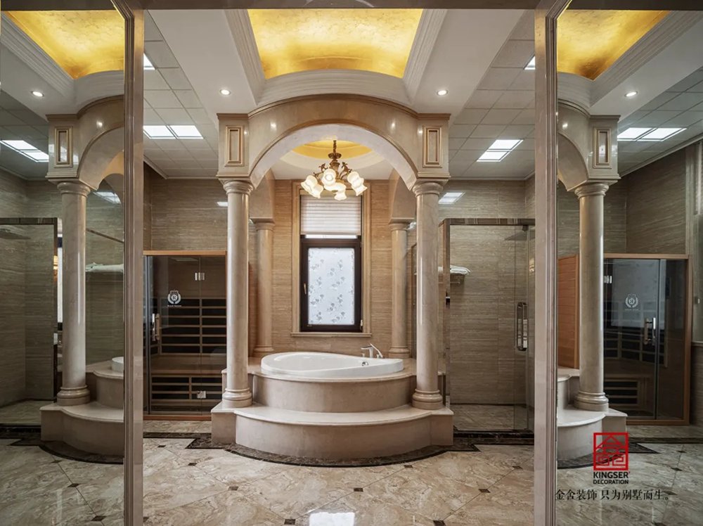 無極御瓏華府2400平米別墅歐式風格-衛生間