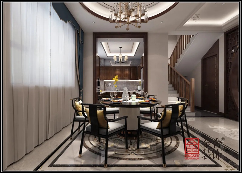 新樂自建別墅700平米混搭風格裝修效果圖