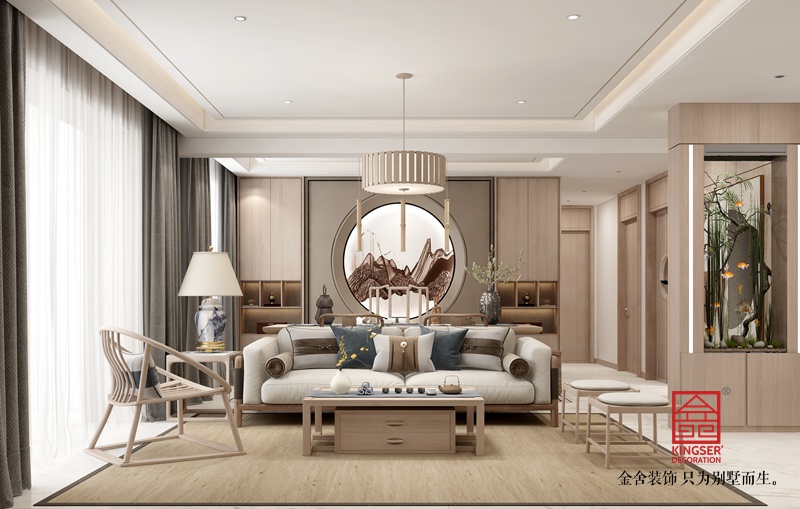 瀚林甲第145平米新中式風格裝修效果圖