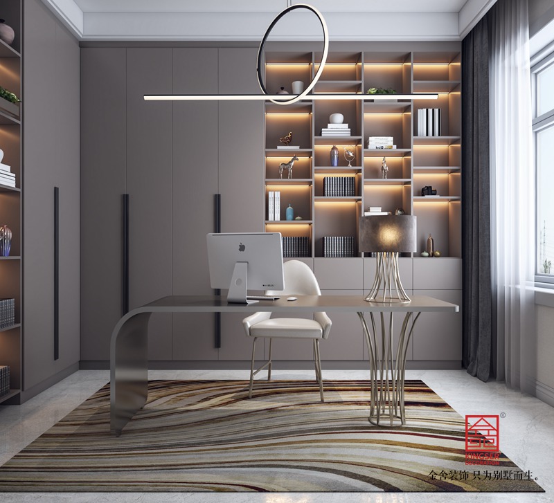 瀚林甲地130平米裝修-簡約風格-書房