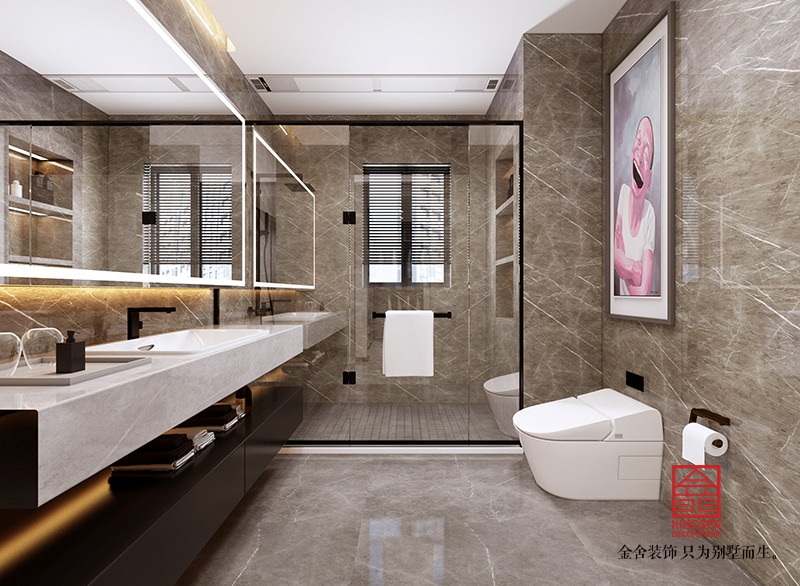 榮盛華府205平米中式裝修-衛生間