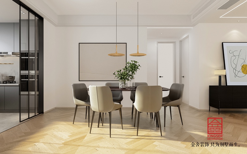 融創中心180平米現代極簡風格裝修效果圖