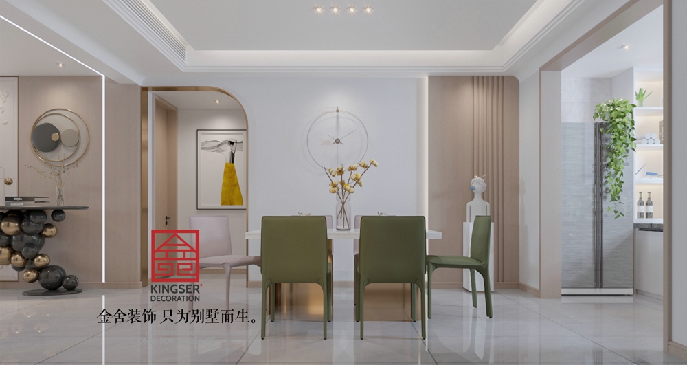 榮盛華府178平米極簡風格-餐廳