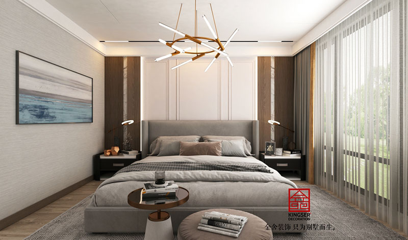 中央云著264平現代風格效果圖-臥室
