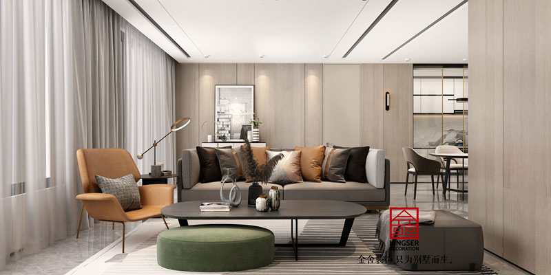 西山林語322平米研發效果圖-客廳