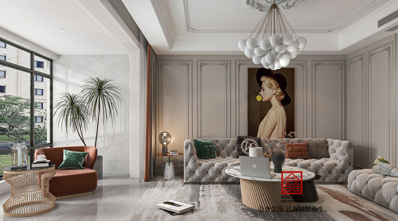 綠城誠園138平法式風格裝修設計