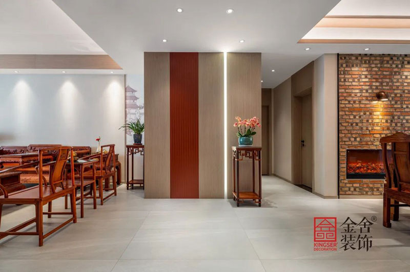 君悅府150㎡中式風格裝修實景