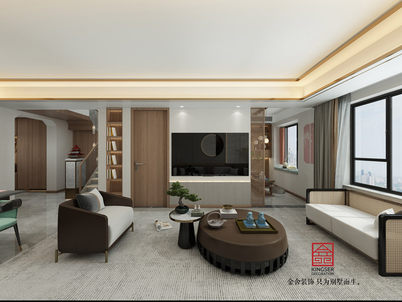九里晴川上疊裝修設計效果圖