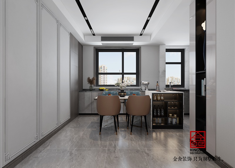 天洲視界城現代簡約裝修效果圖