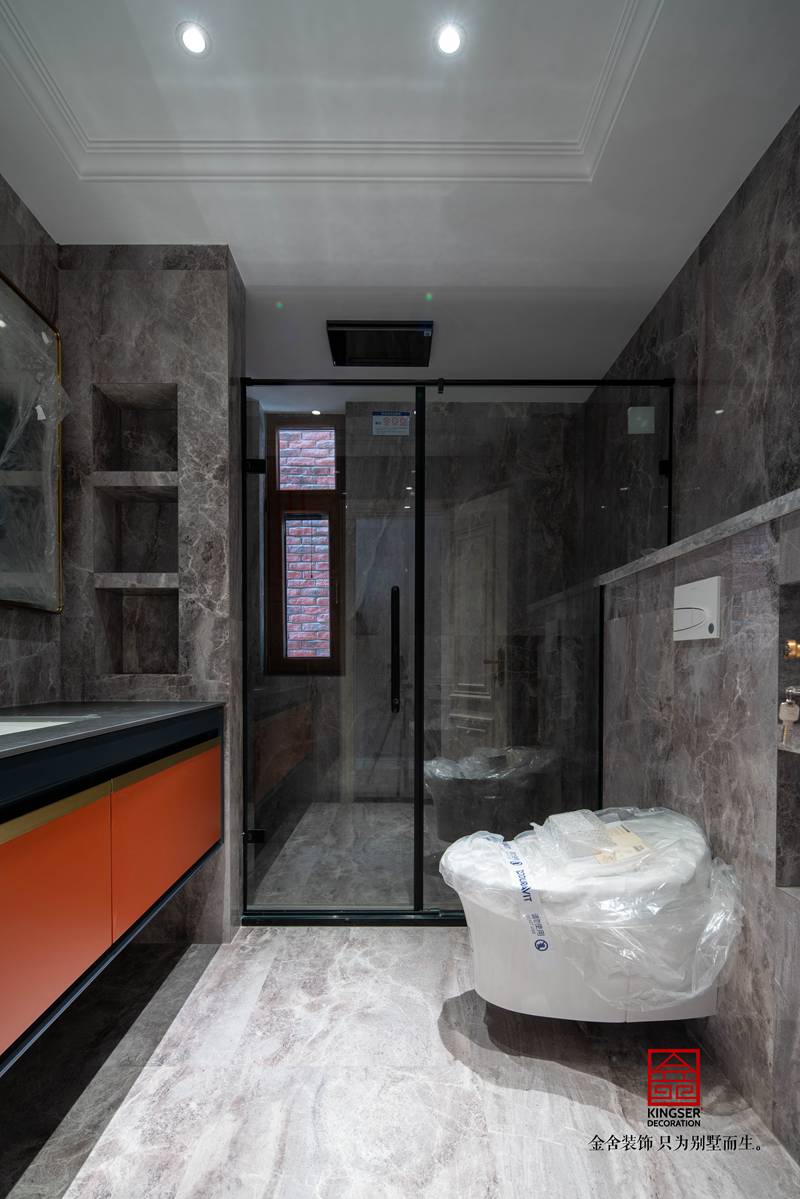 玫瑰灣300平別墅裝修主材安裝完工現場