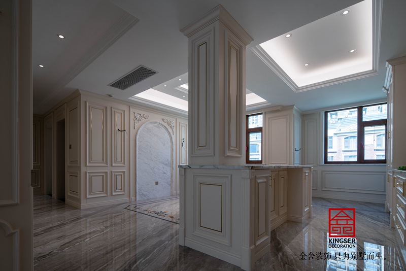 玫瑰灣300平別墅裝修主材安裝完工現場