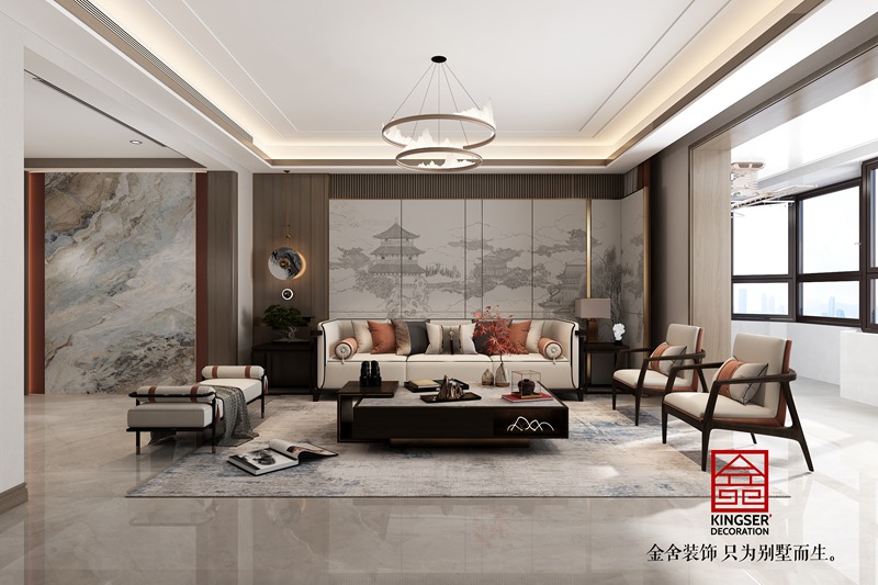 榮盛華新中式風格裝修效果圖