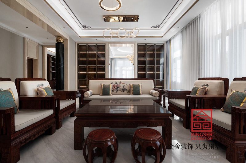 原河名墅新中式別墅裝修實景圖