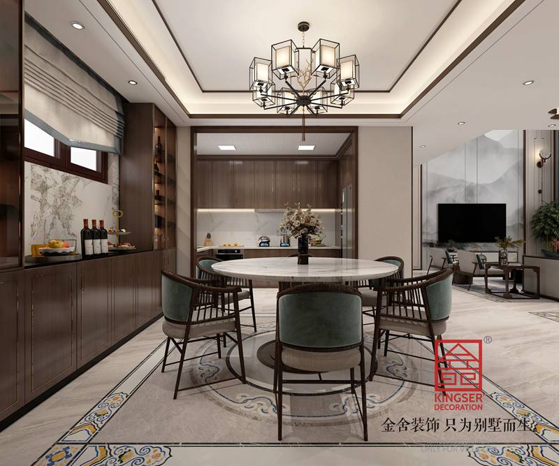 自建別墅裝修新中式風格效果圖