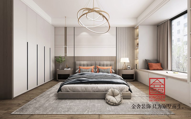 融創中心現代輕奢風格客廳裝修設計